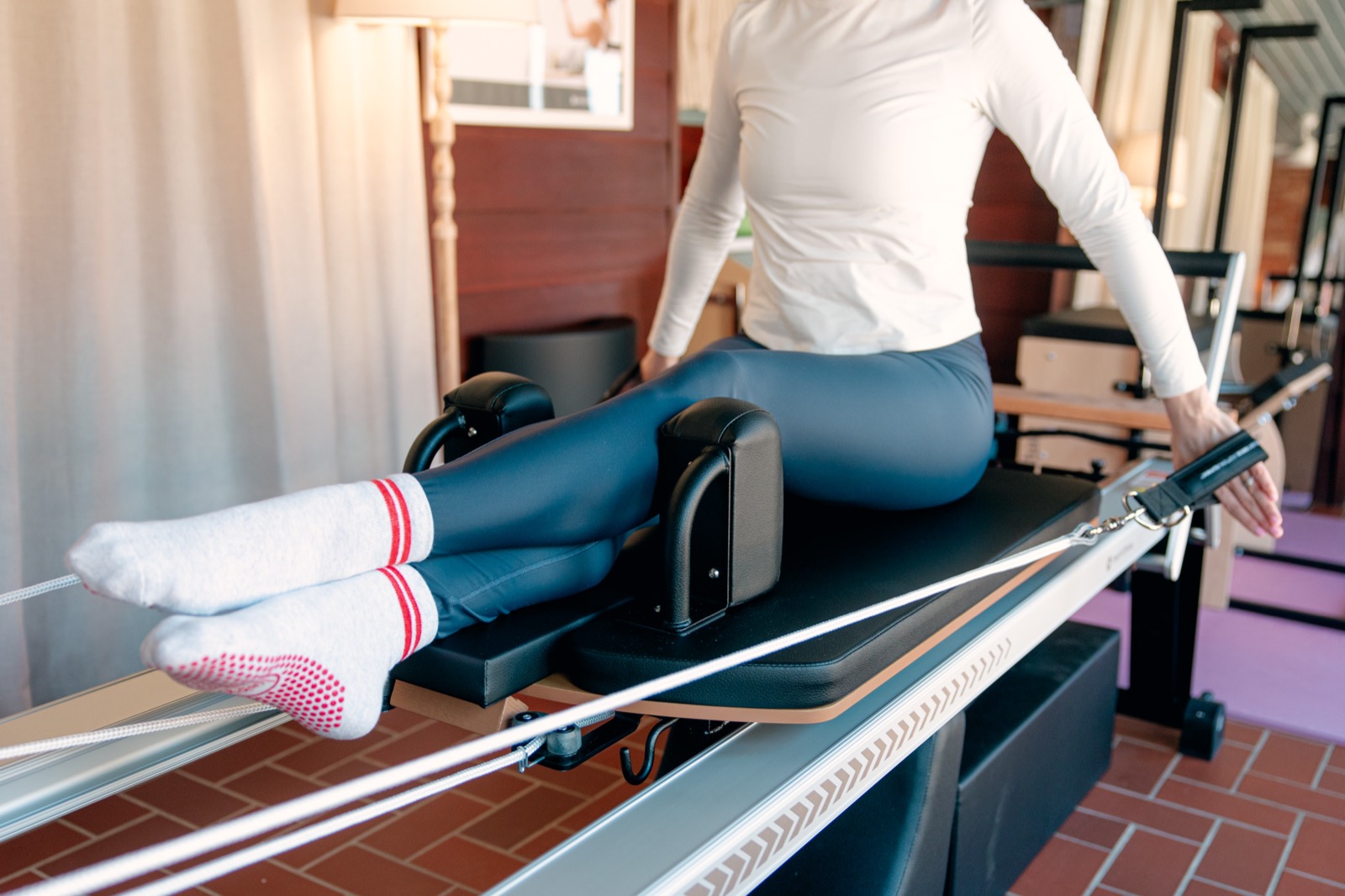 Reformer session close-up